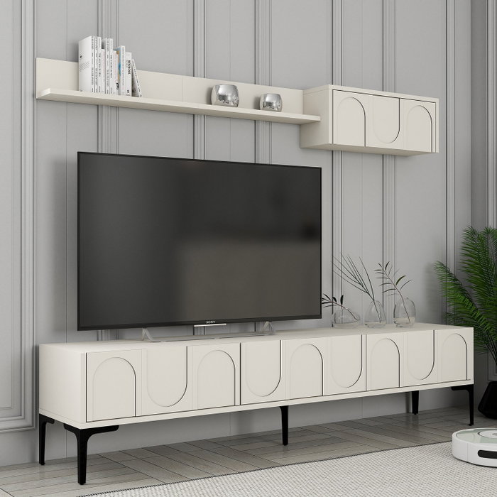 Hanah Home Lyon 2 - Crema, Negro Hanah Home Lyon 2 - Crema, Negro